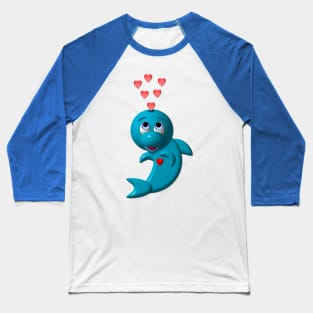 Cute Darling Dolphin Baseball T-Shirt